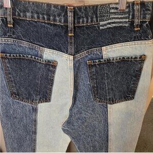 REVICE Two-Tone Blue Relaxed Jeans